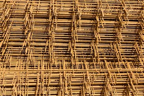 Rusty wire mesh Stock Photos