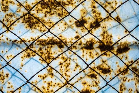 Rusty Wire Netting Stock-Fotos
