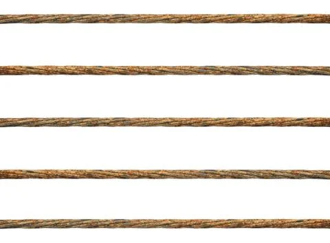 Rusty wire rope Stock Photos