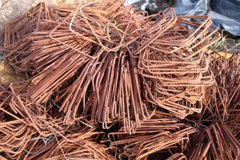 Rusty wires Foto stock