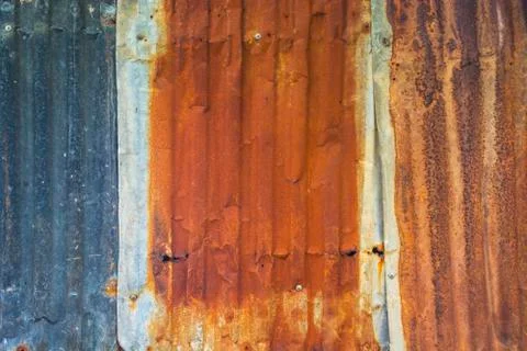 Rusty zinc old Stock Photos