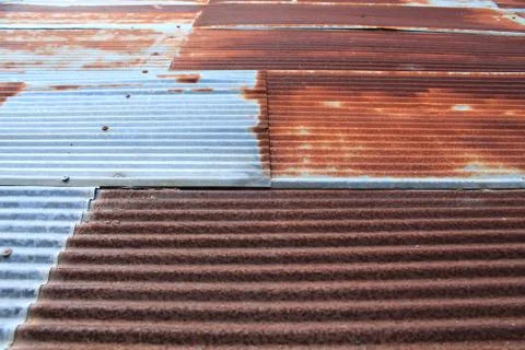 Rusty zinc Stock Photos