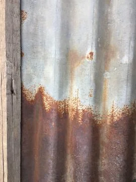 Rusty zinc 库存照片