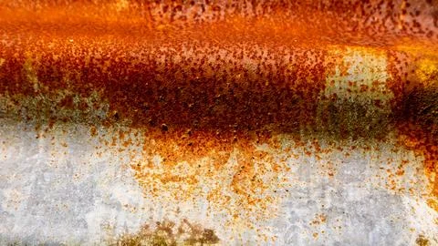 Rusty zinc texture as a background Stock Photos