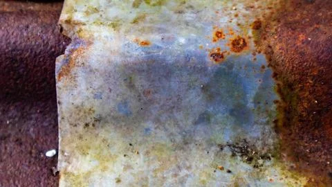Rusty zinc texture as a background Stock Photos