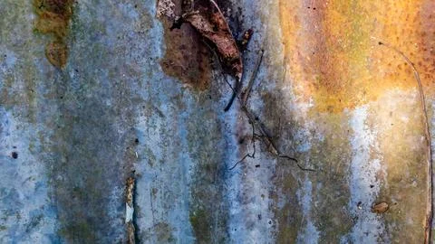 Rusty zinc texture as a background Stock Photos