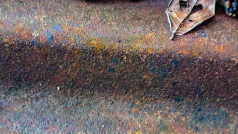 Rusty zinc texture as a background Stock Photos