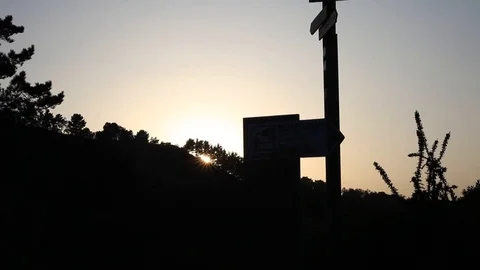 Ruta Flysch Sunset Light  Stock Footage 120422375
