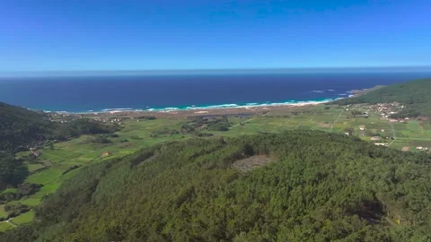 Ruta Penedos de Pasarela e Traba Viewpoint Overlooking Stock Footage 322903821