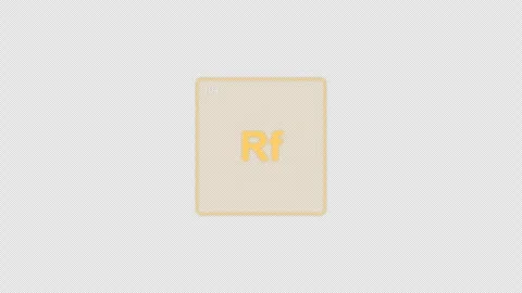 Rutherfordium Rf Periodic Table Element Tile Clean No Text Animation Video Overl Vídeos de archivo 339362829