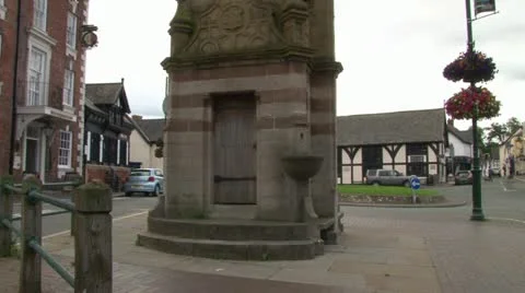 Ruthin Clock Tower Stock Footage 12364586
