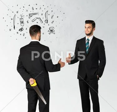Ruthless business concept Stock Photos