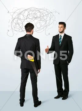Ruthless business concept Stock Photos