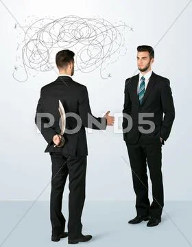Ruthless business concept Stock Photos