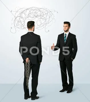 Ruthless business concept Stock Photos