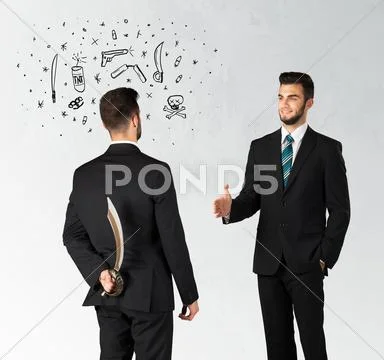 Ruthless business concept Stock Photos
