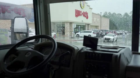 RV Camper Parked At Pumps At A Buc-ee's Gas And Convenience Store In United Stock Footage 328568671