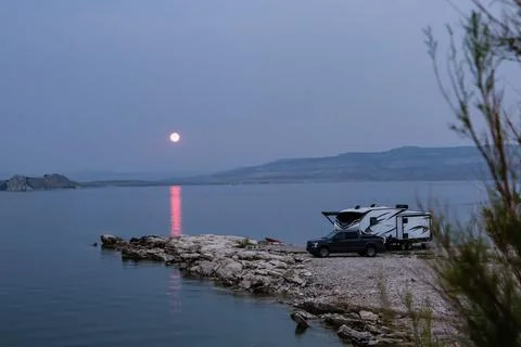 RV camping Stock Photos