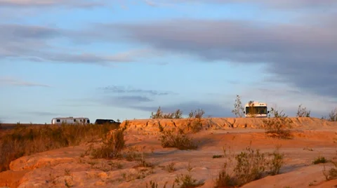 RV Camping at Stewart Point Lake Meade 動画素材 37125853