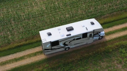 RV Driving Stock Footage 112949778
