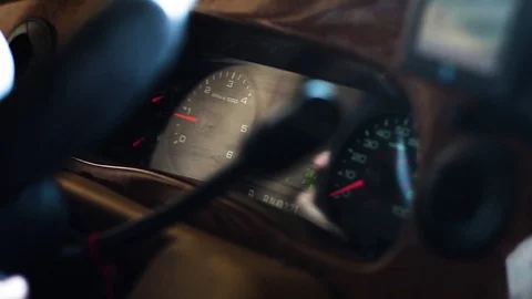 RV engine start Stock Footage 87988615