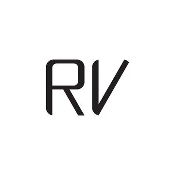 Rv initial letter vector logo icon Stock Illustration