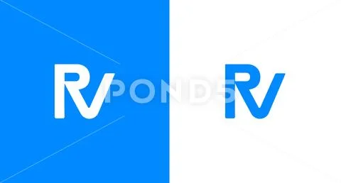 RV Monogram Logo Design, RV icon Brand identity Design: Royalty Free ...