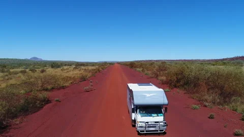 RV outback desert shot Pilbara and Karijini region Stock-Footage 277522728