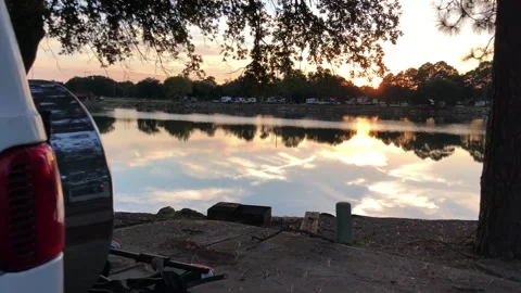 RV Park Sunset Layfayette Video stock 148662558