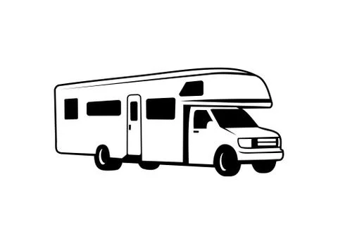 RV Vehicle vector Stock Illustration
