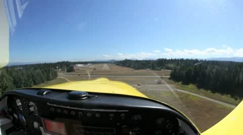 Rv6 plane landing Stock Footage 13609776