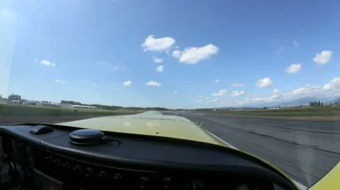 Rv6 plane take off Stock Footage 13604181