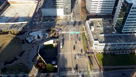 RVA Downtown Tracking Traffic Stock Footage 163308028