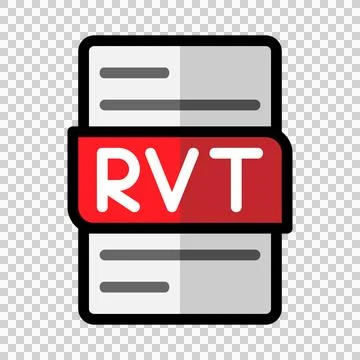 Rvt file type flat icons. document files format graphic design outline icon 스톡 일러스트
