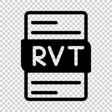 Rvt File Type Icon. Files document graphic design. with outline style.  스톡 일러스트