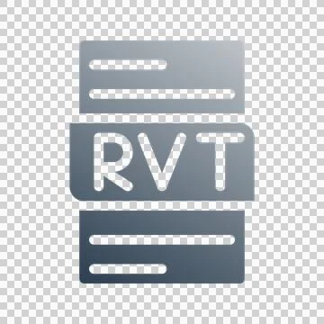 Rvt tech style gradient document icon.  Stock Illustration