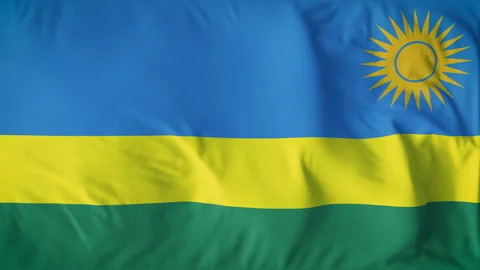 RWANDA COUNTRY FLAG Stock Footage 282431138