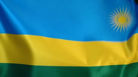 Rwanda Flag Flapping Stock Footage 118970217