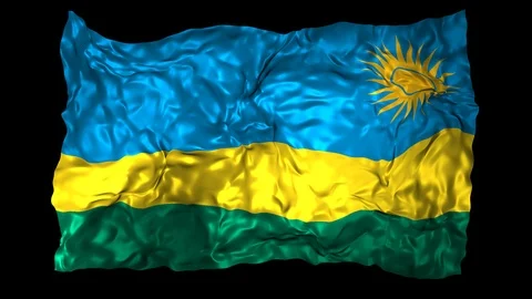 Rwanda flag Stock Footage 110827773