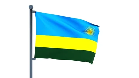 Rwanda Flag Stock Footage 150204311