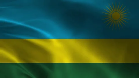 Rwanda Flag Stock Footage 336904042