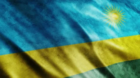 Rwanda Flag Grunge Stock Footage 249037729