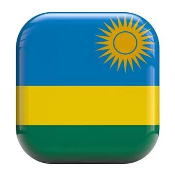 Rwanda flag icon Stock Illustration
