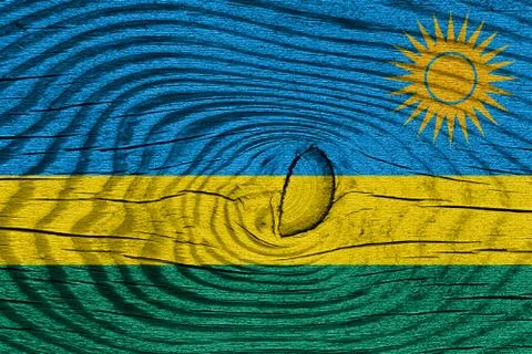 Rwanda flag Illustrazione stock