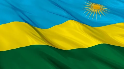 Rwanda flag Seamless Vídeo Stock 49087718