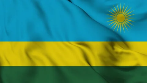 Rwanda flag seamless waving animation Stock Footage 168977898