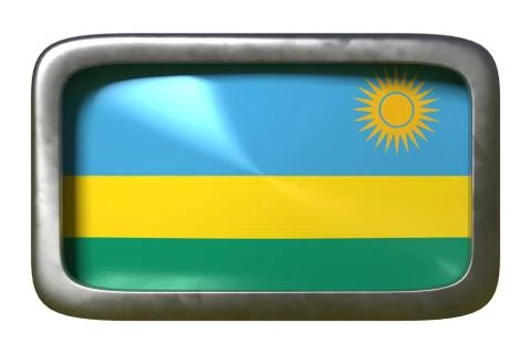 Rwanda flag sign Stock Illustration