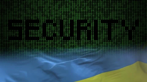 Rwanda flag - Waving flag on matrix binary code background Stock Footage 321422507
