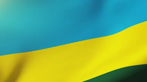 Rwanda flag waving in the wind. Looping sun rises style.  Animation loop Stock-Footage 48911225