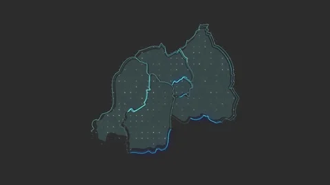 Rwanda map Stock Footage 169457130